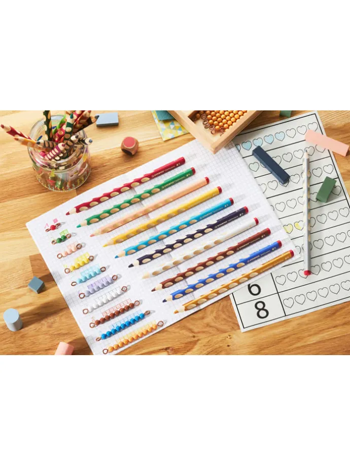 Buntstifte ''EASYcolors'' - für Linkshänder - 12 Stück