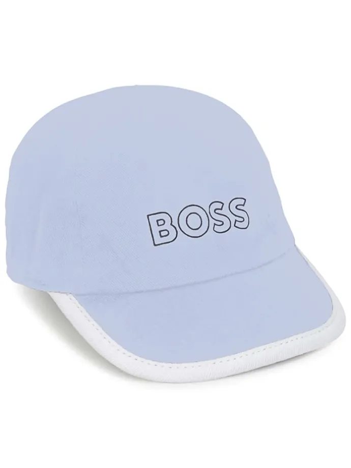 Cap in Hellblau/ Weiß