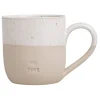 Cappuccinotasse "Me Time" in Beige/ Weiß - 190 ml