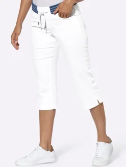 Capri-Jeans in weiß
