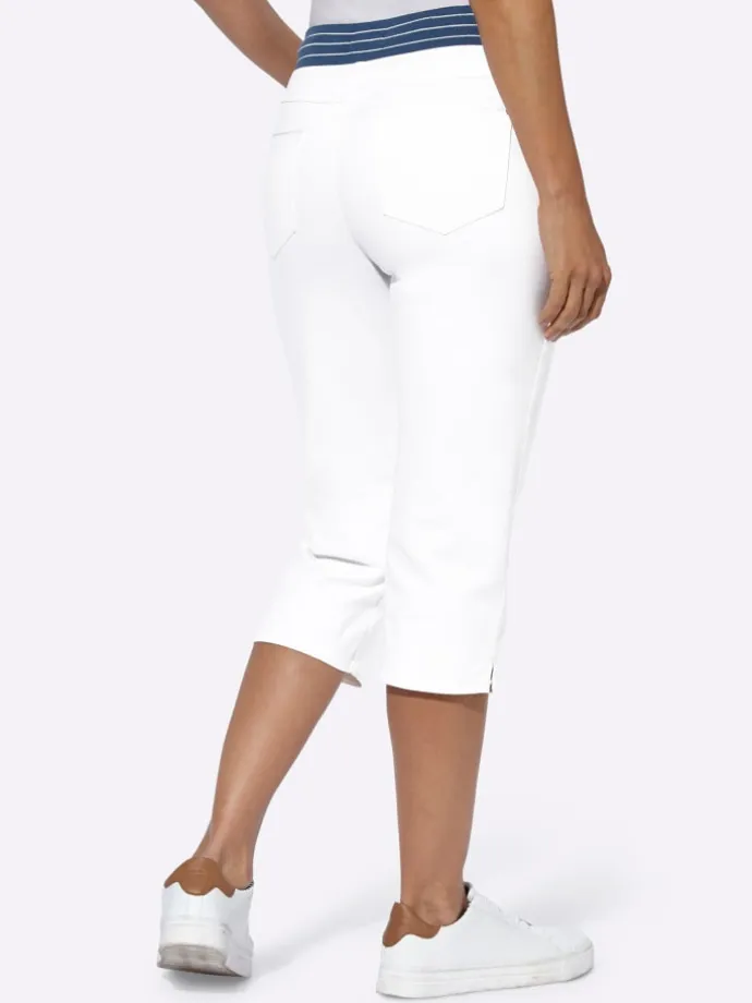 Capri-Jeans in weiß