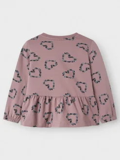 Cardigan in Altrosa/ Dunkelblau