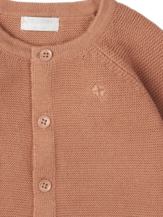 Cardigan in Hellbraun