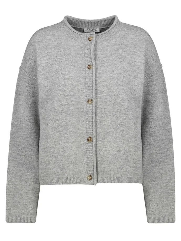 Cardigan in Hellgrau