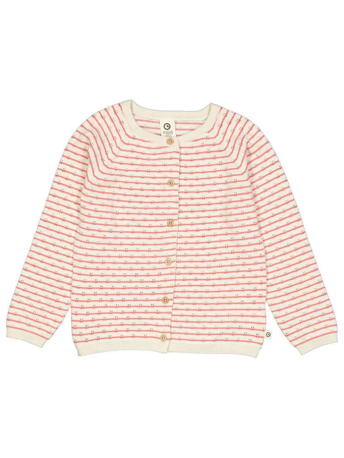 Cardigan in Pink/ Creme