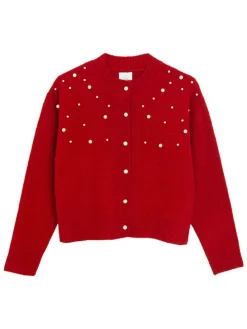 Cardigan in Rot
