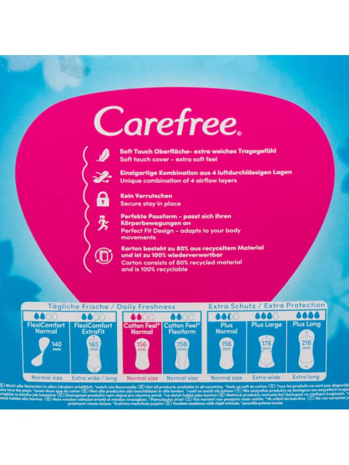 Carefree Slipeinlagen Cotton Feel Normal Aloe Vera Duft 56er