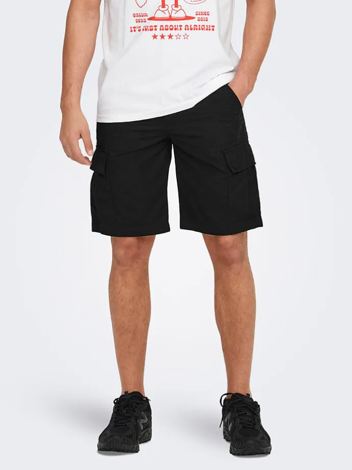 Cargoshorts in Schwarz