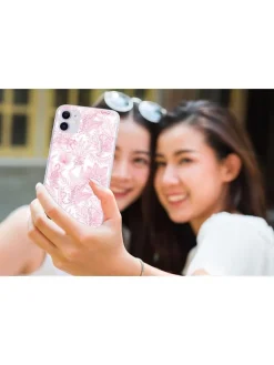 Case für iPhone 11 in Weiß/ Rosa
