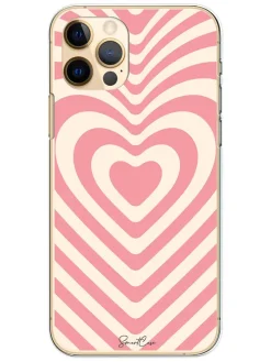 Case für iPhone 14 Pro Max  in Rosa/ Creme