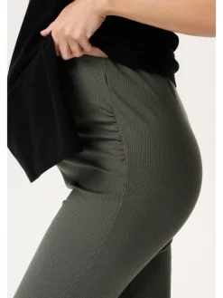 Casual Hose Flared Heja in Olive