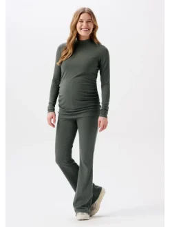 Casual Hose Flared Heja in Olive