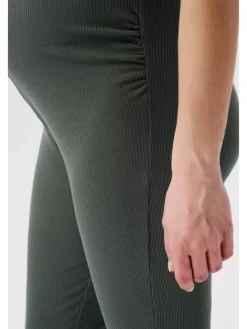 Casual Hose Flared Heja in Olive