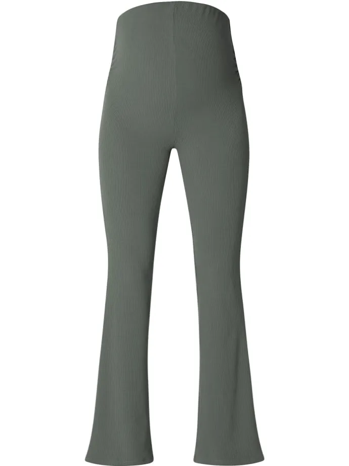 Casual Hose Flared Heja in Olive