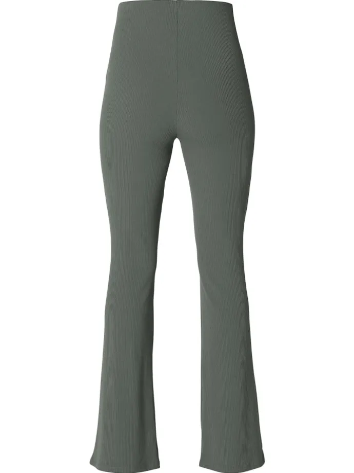 Casual Hose Flared Heja in Olive