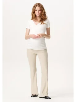 Casual Hose Flared Heja in Light Sand