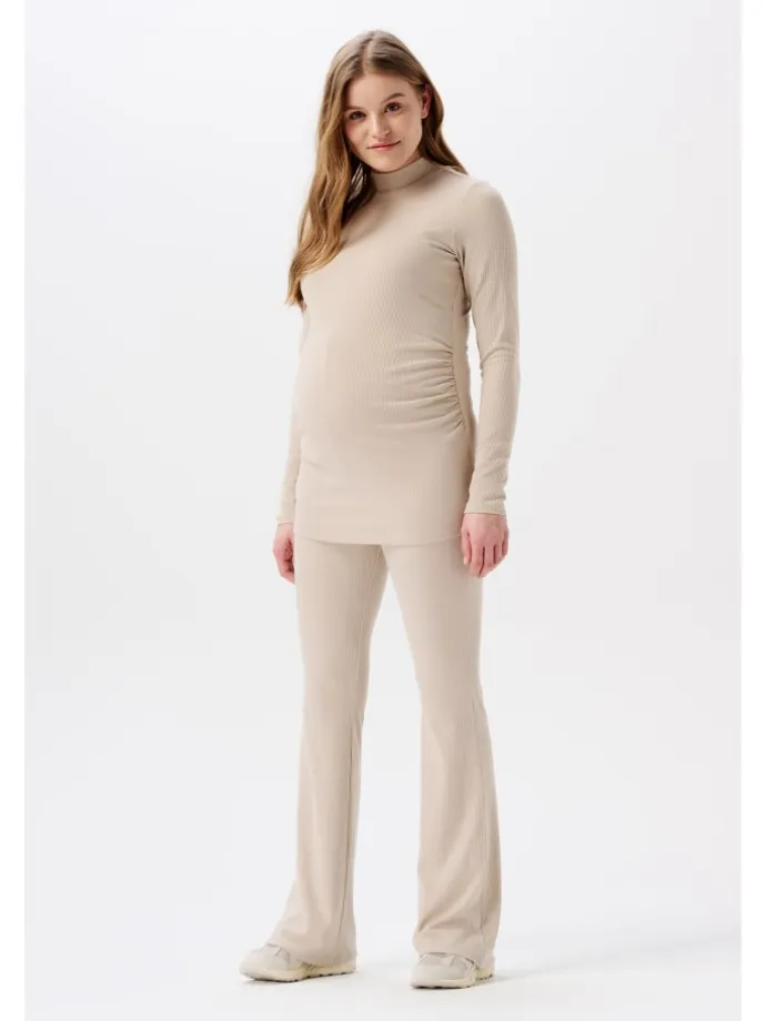 Casual Hose Flared Heja in Light Sand