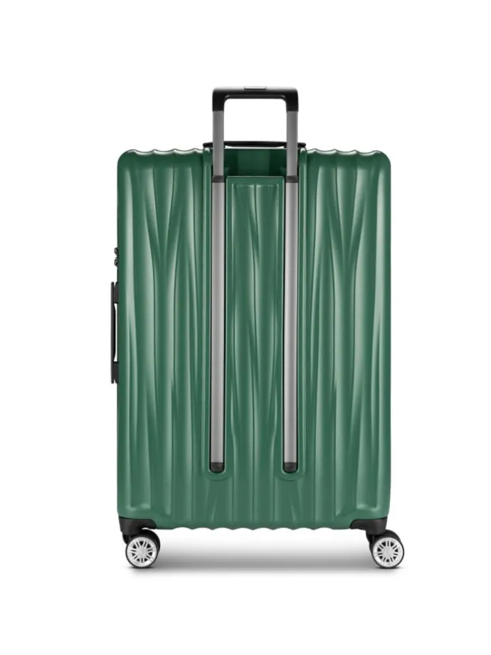 Cervia 2.0 4 Rollen Trolley L 77 cm mit Dehnfalte in smaragd-green