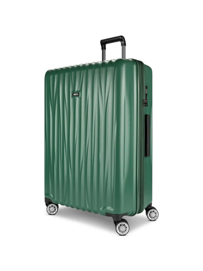 Cervia 2.0 4 Rollen Trolley L 77 cm mit Dehnfalte in smaragd-green