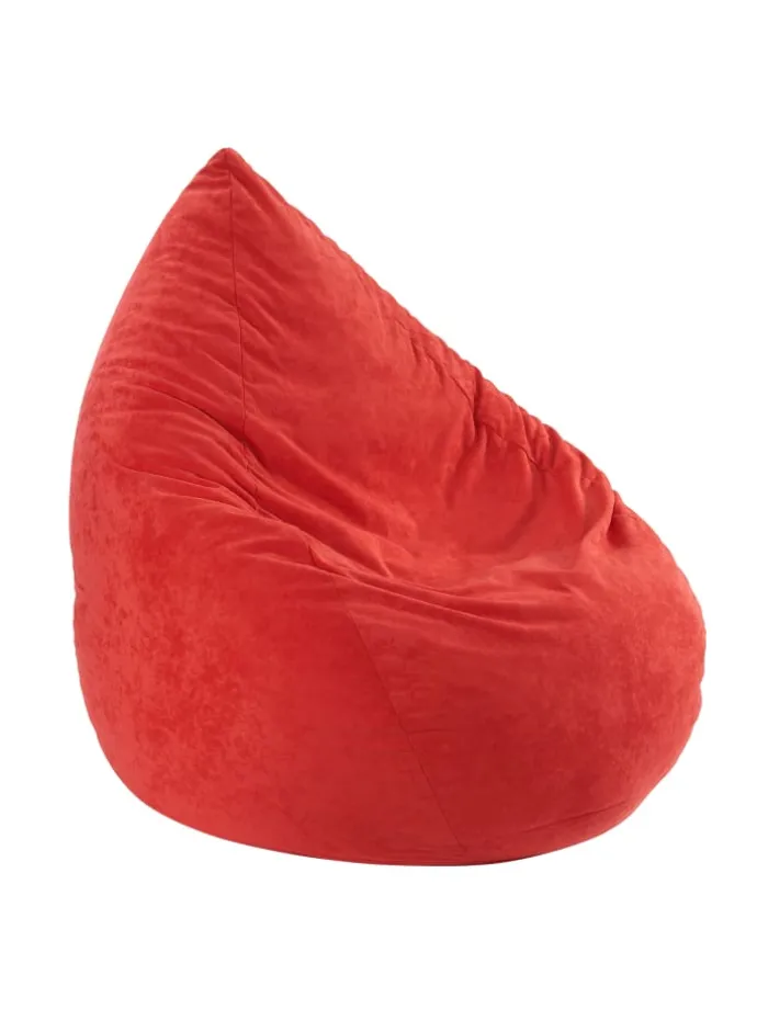 Chillkissen Sitzsack Poly Noble 90 cm hoch in rot