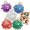 Christbaumkugeln in Bunt - 9 Stück - Ø 7 cm