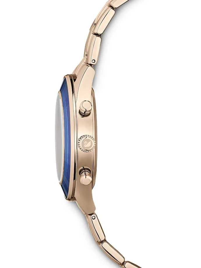 Chronograph in Gold/ Blau