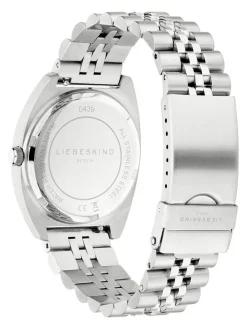 Chronograph in Silber/ Apricot
