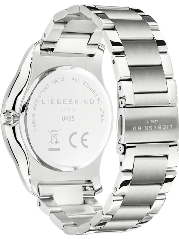 Chronograph in Silber/ Bordeaux