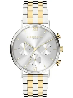 Chronograph in Silber/ Gold