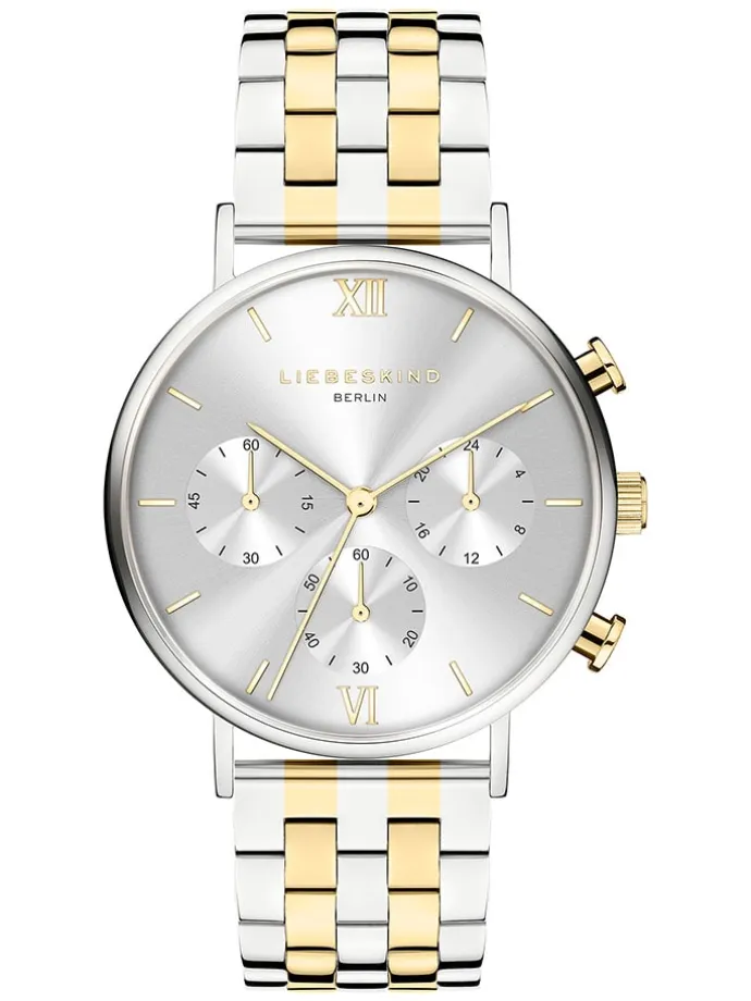 Chronograph in Silber/ Gold