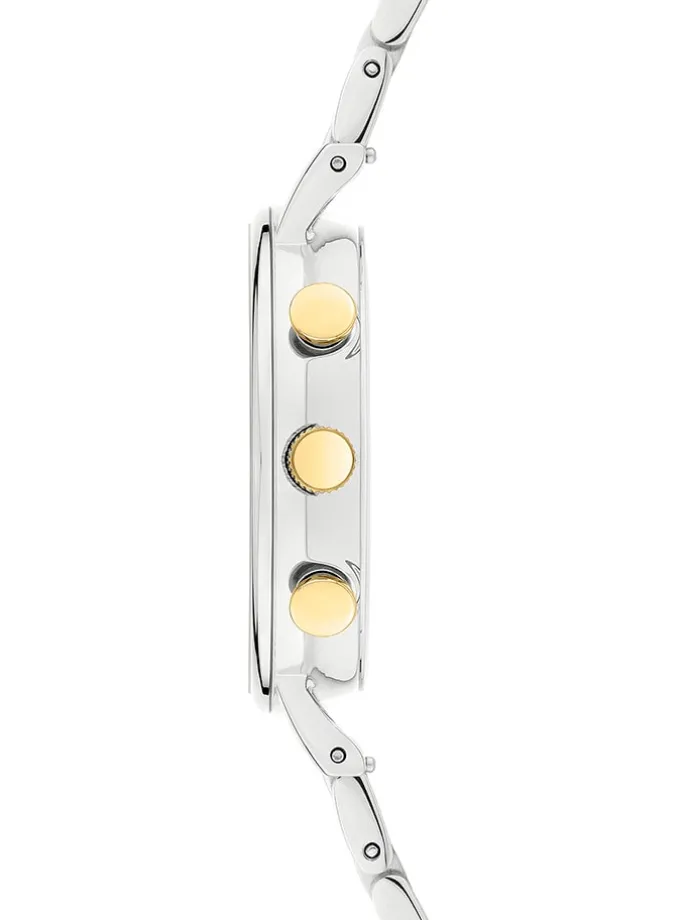 Chronograph in Silber/ Gold