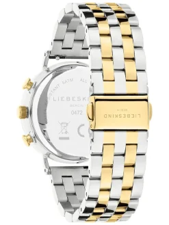 Chronograph in Silber/ Gold