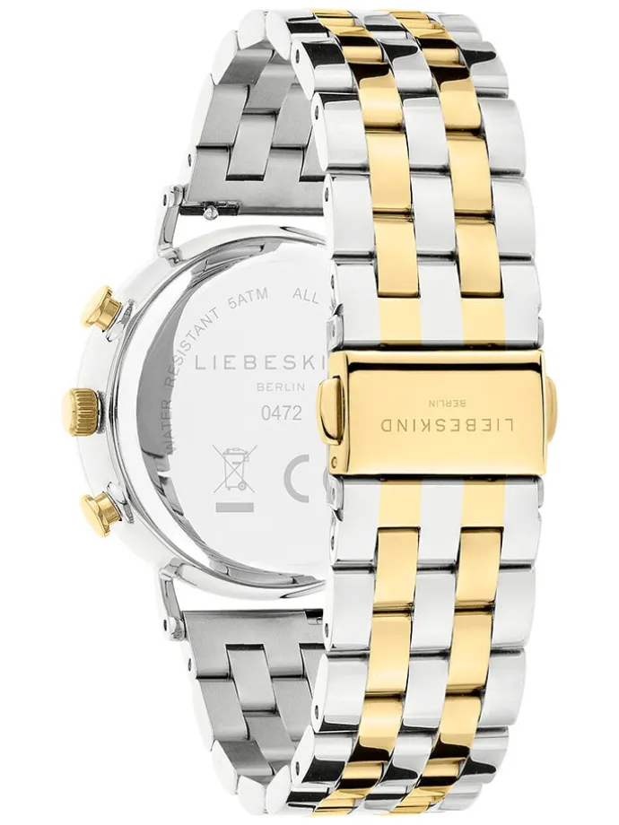 Chronograph in Silber/ Gold