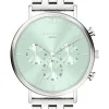Chronograph in Silber/ Mint