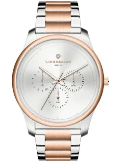 Chronograph in Silber/ Roségold