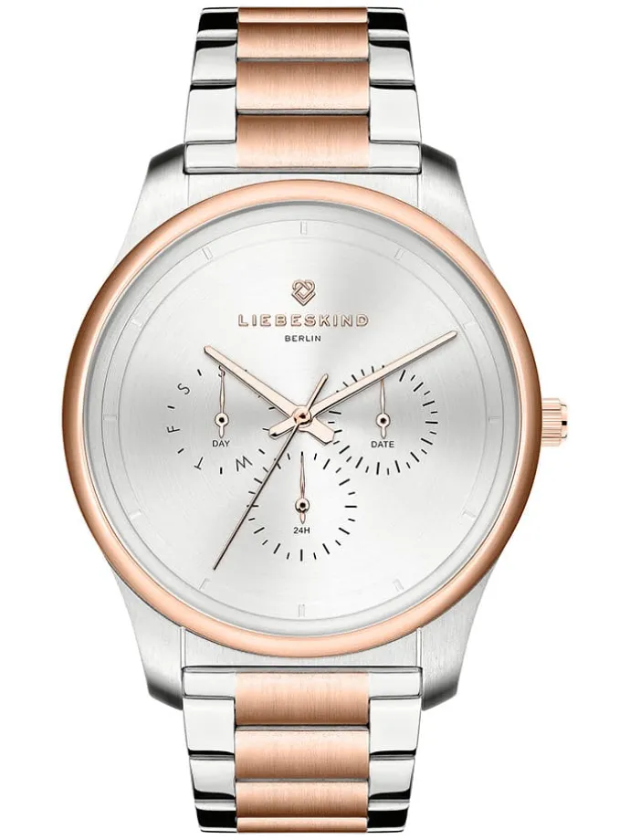 Chronograph in Silber/ Roségold