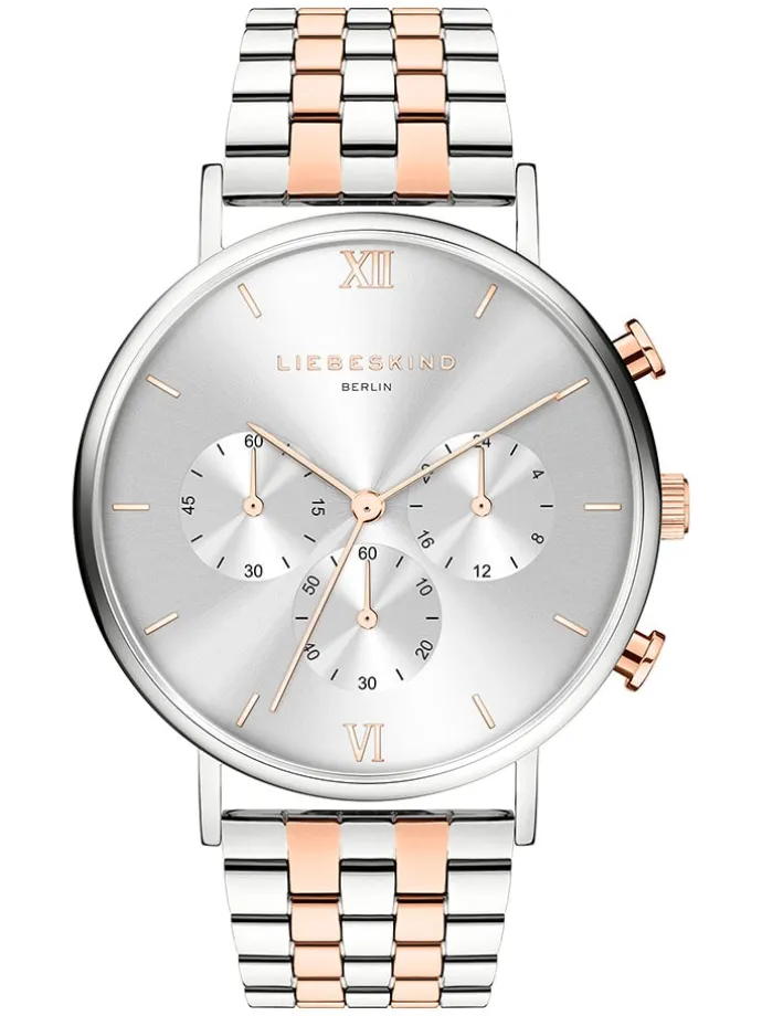 Chronograph in Silber/ Roségold