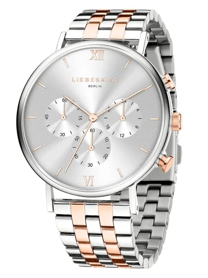 Chronograph in Silber/ Roségold