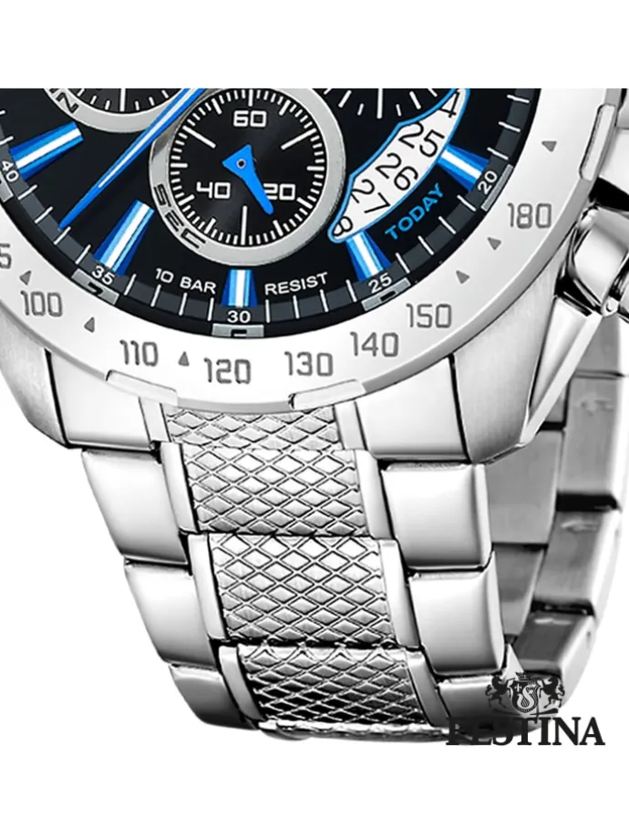 Chronograph-Armbanduhr Festina Timeless Chronograph silber groß (ca. 45mm)