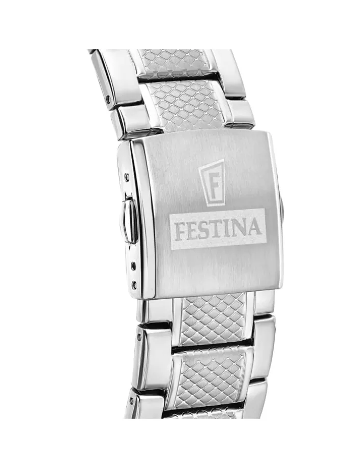 Chronograph-Armbanduhr Festina Timeless Chronograph silber groß (ca. 45mm)