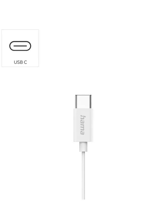 Classy Earbuds, USB-C, Weiß in Weiß