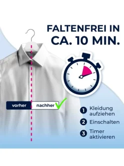 CLEANmaxx Bügler für Hemden, Blusen & Hosen - Schwarz