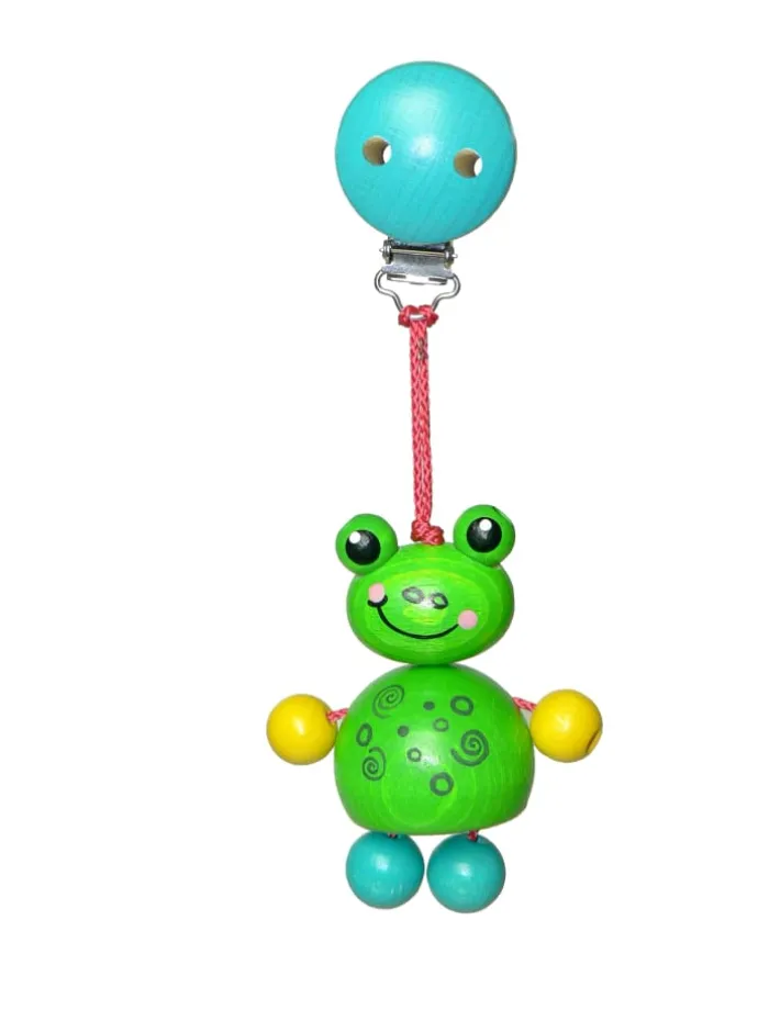Clipfigur "Frosch Toni" in Bunt