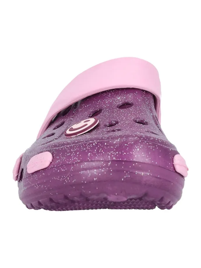Clogs "Burab" in Lila/ Rosa