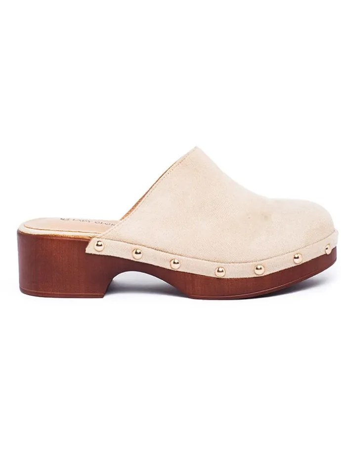 Clogs in Beige