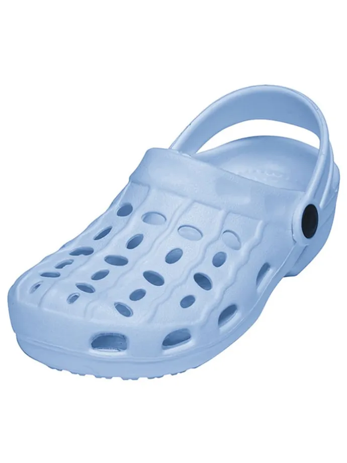 Clogs in Hellblau