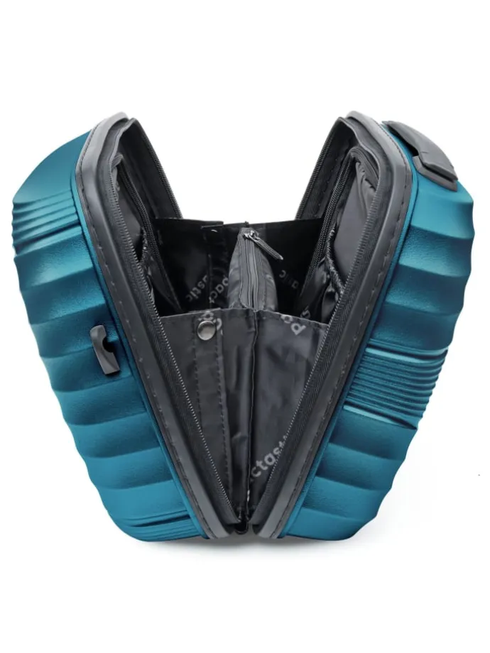 Collection 02 Beautycase 34 cm in turquoise metallic