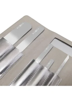 CONTOUR LUXE Glas-Nagelfeilenset in silber