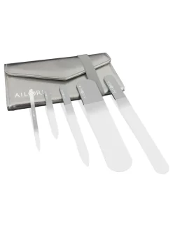 CONTOUR LUXE Glas-Nagelfeilenset in silber