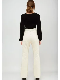 Cordhose in Creme